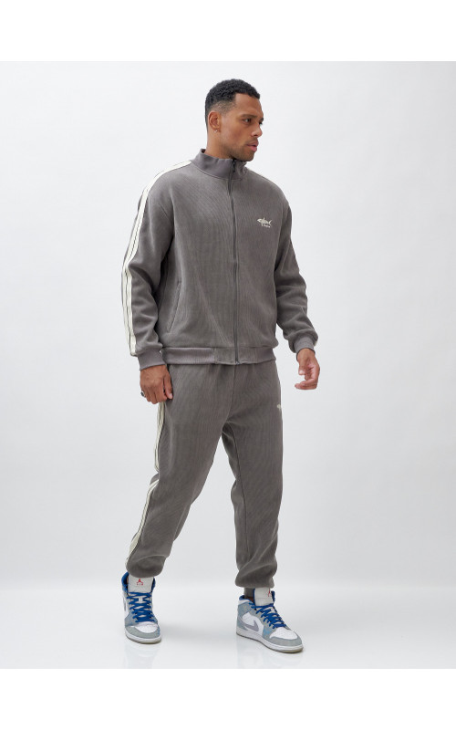 Мужской спортивный утеплённый костюм с начёсом для активного образа жизни.