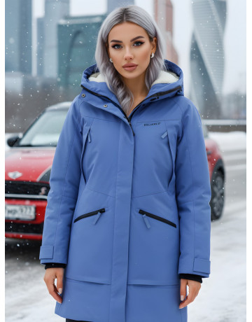 Женская зимняя парка с капюшоном для активного образа жизни.