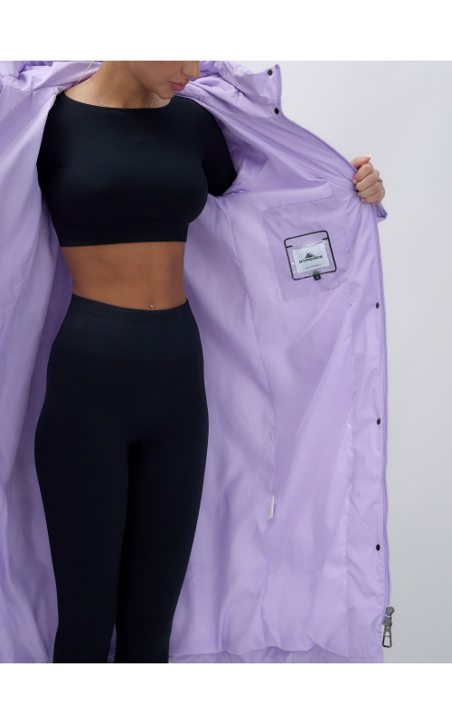 Длинный зимний пуховик для женщин