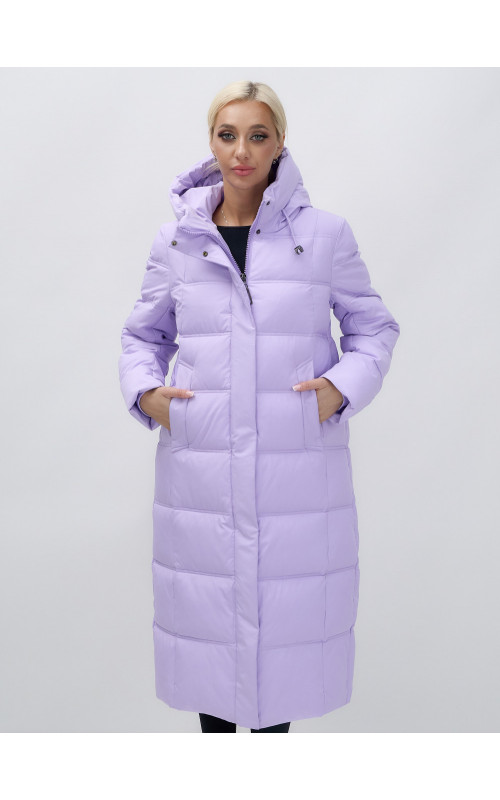 Длинный зимний пуховик для женщин