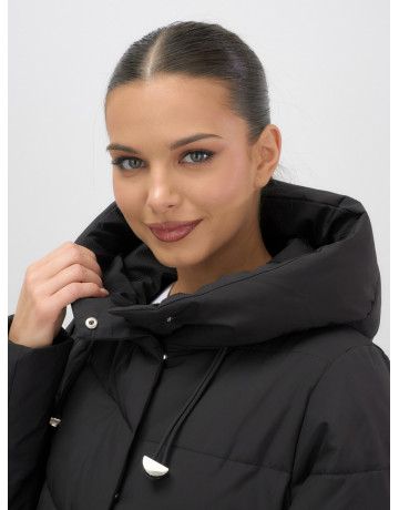 Женская утеплённая куртка с капюшоном для осени и зимы, свободный покрой.