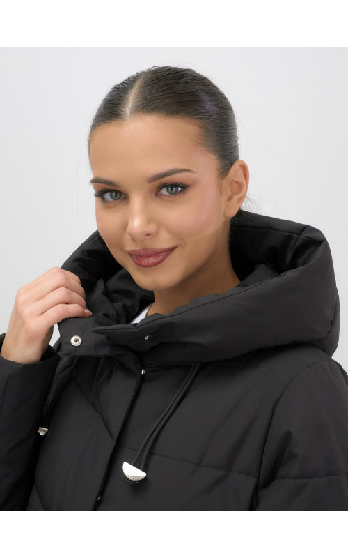 Женская утеплённая куртка с капюшоном для осени и зимы, свободный покрой.