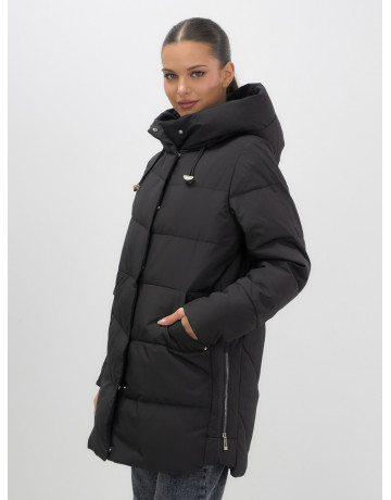 Женская утеплённая куртка с капюшоном для осени и зимы, свободный покрой.