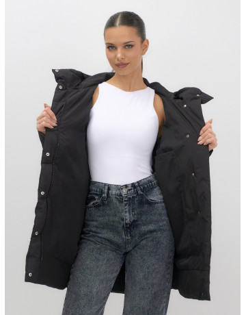 Женская утеплённая куртка с капюшоном для осени и зимы, свободный покрой.