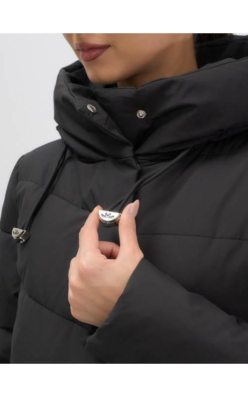 Женская утеплённая куртка с капюшоном для осени и зимы, свободный покрой.