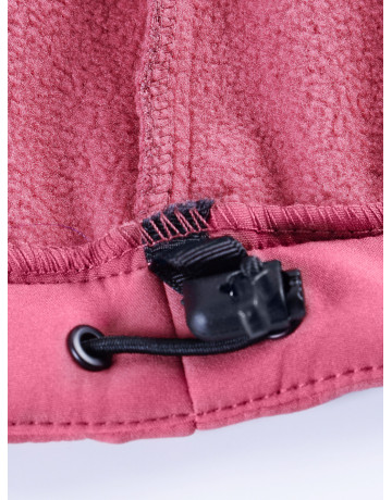Женская спортивная ветровка с капюшоном softshell, розовая