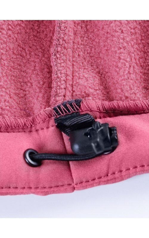 Женская спортивная ветровка с капюшоном softshell, розовая