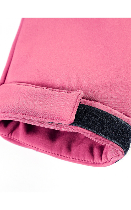 Женская спортивная ветровка с капюшоном softshell, розовая