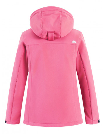 Женская спортивная ветровка с капюшоном softshell, розовая