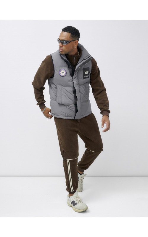 Мужской спортивный утеплённый жилет для активного отдыха