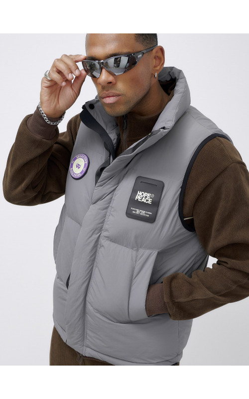 Мужской спортивный утеплённый жилет для активного отдыха