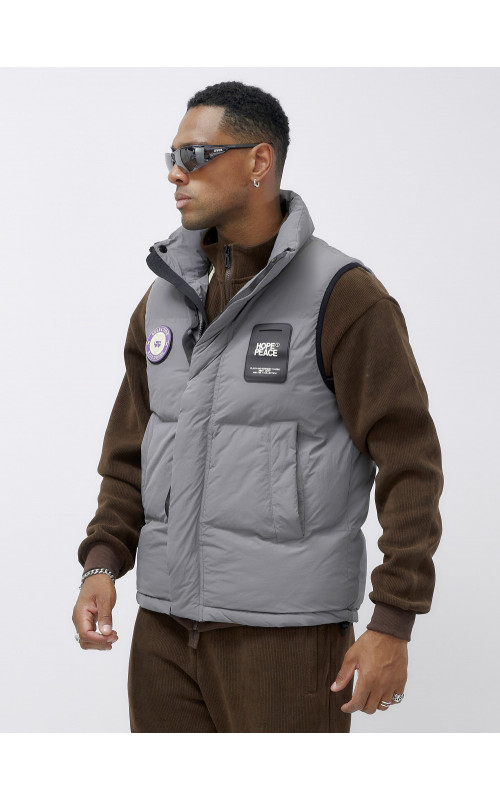 Мужской спортивный утеплённый жилет для активного отдыха