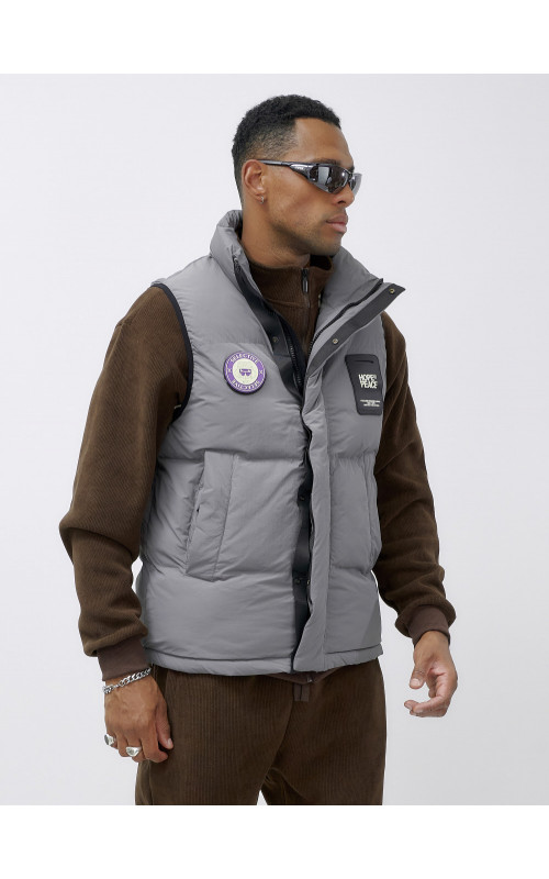 Мужской спортивный утеплённый жилет для активного отдыха