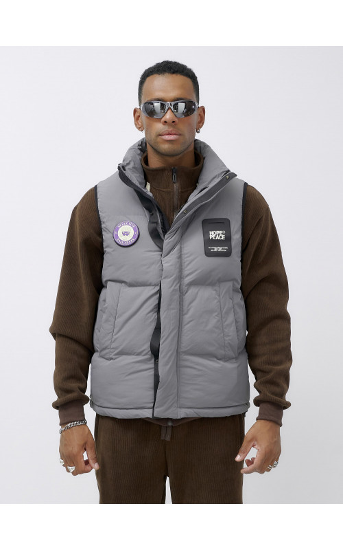 Мужской спортивный утеплённый жилет для активного отдыха