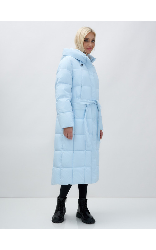 Длинный зимний пуховик для женщин.