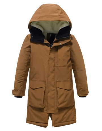 Зимняя парка для мальчика-подростка. Тёплая и практичная модель свободного кроя