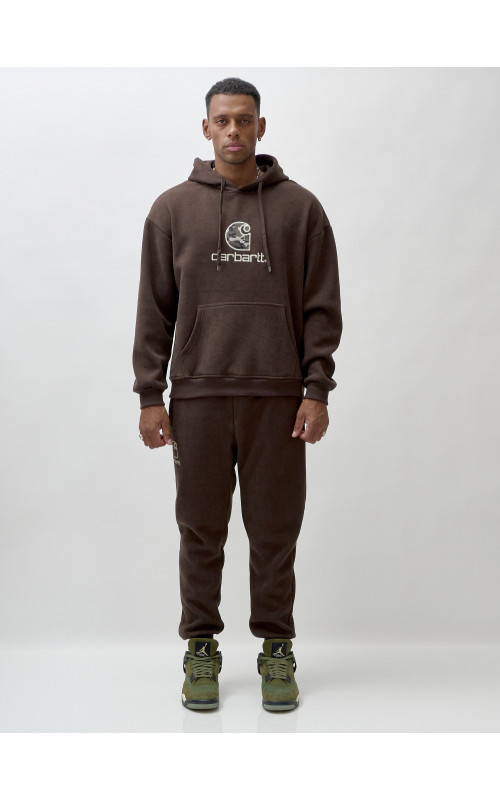 Мужской спортивный утеплённый костюм с начёсом.