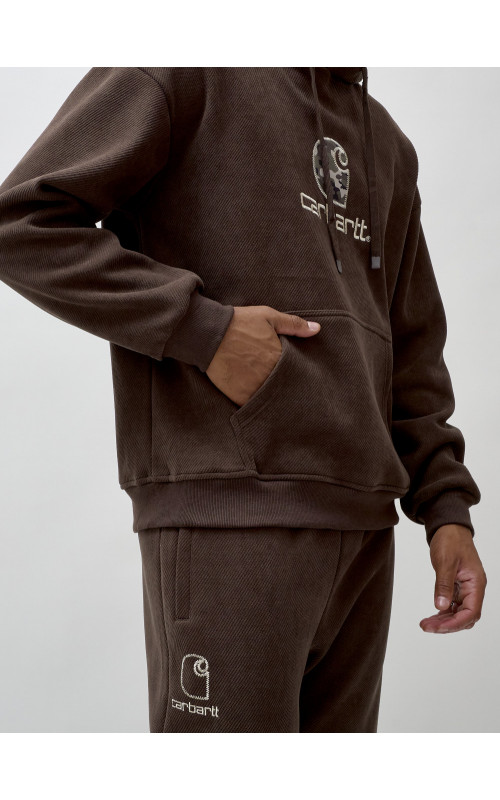 Мужской спортивный утеплённый костюм с начёсом.