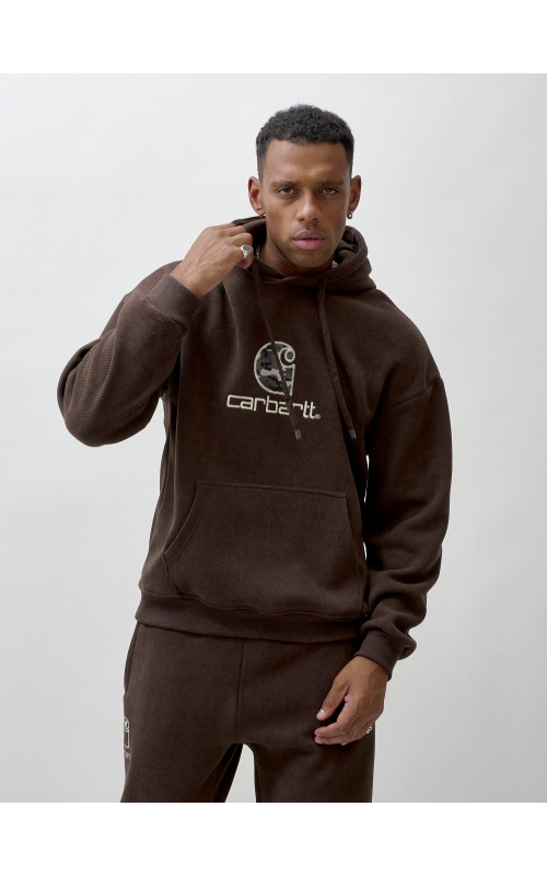 Мужской спортивный утеплённый костюм с начёсом.