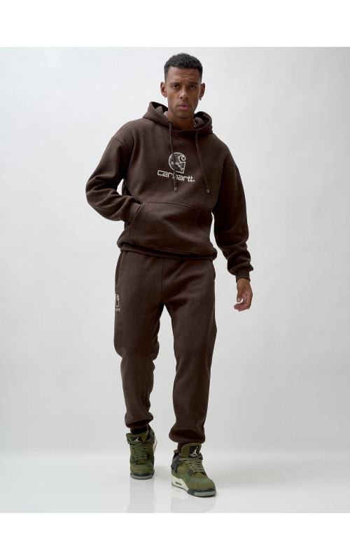 Мужской спортивный утеплённый костюм с начёсом.