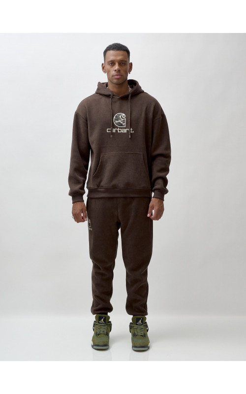 Мужской спортивный утеплённый костюм с начёсом.