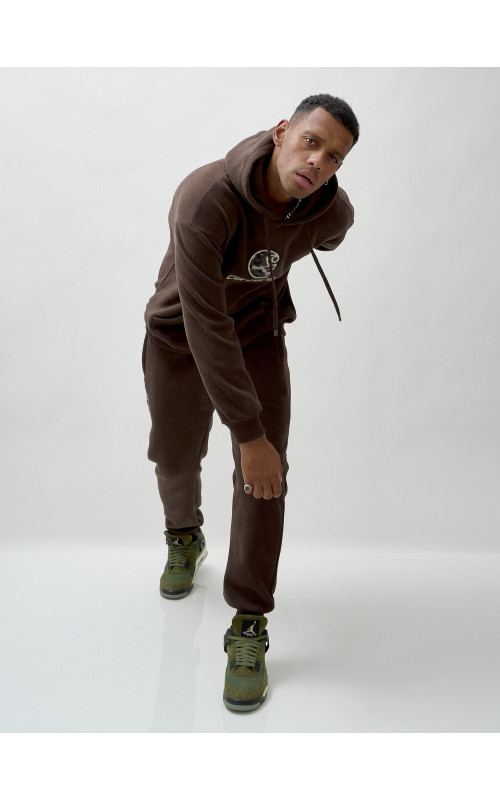 Мужской спортивный утеплённый костюм с начёсом.