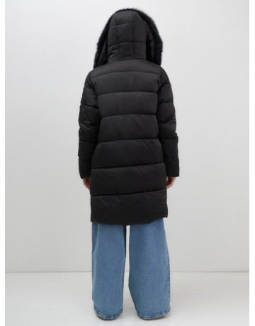 Длинный зимний пуховик премиум-класса.