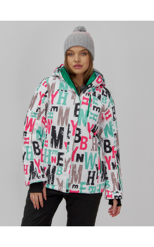 Женская горнолыжная куртка, цвет белый