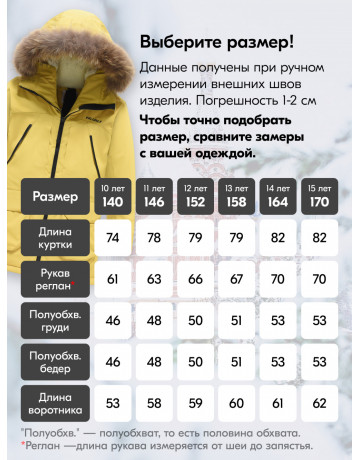 Тёплая парка для девочки-подростка для активного отдыха