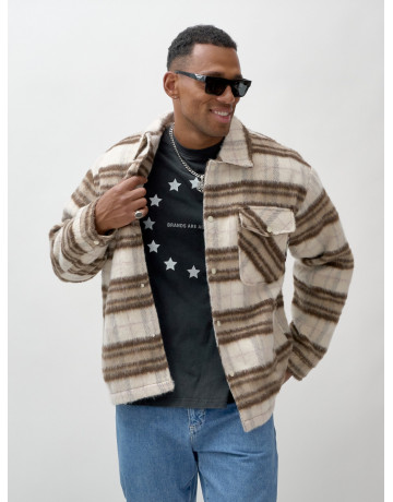 Ворсистая шерстяная рубашка для активного образа жизни