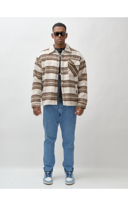 Ворсистая шерстяная рубашка для активного образа жизни