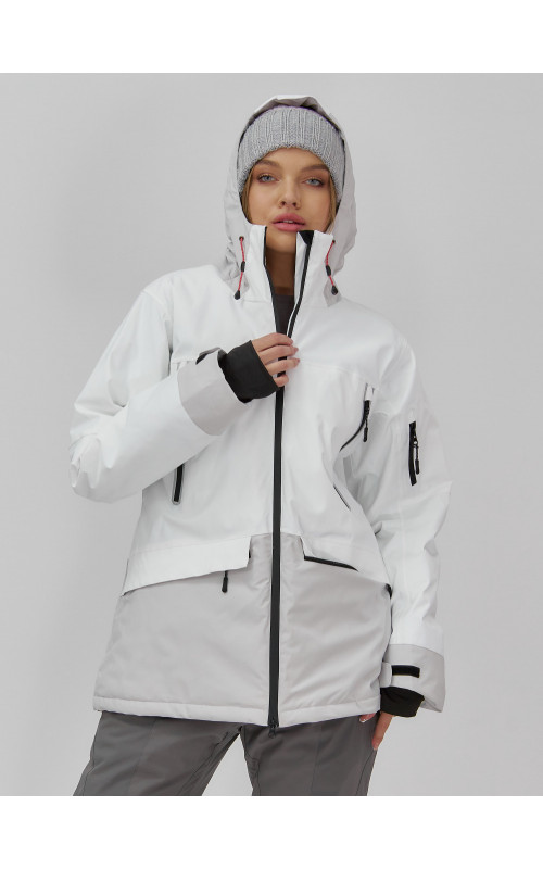 Женская горнолыжная куртка цвет белый