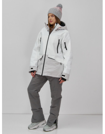 Женская горнолыжная куртка цвет белый