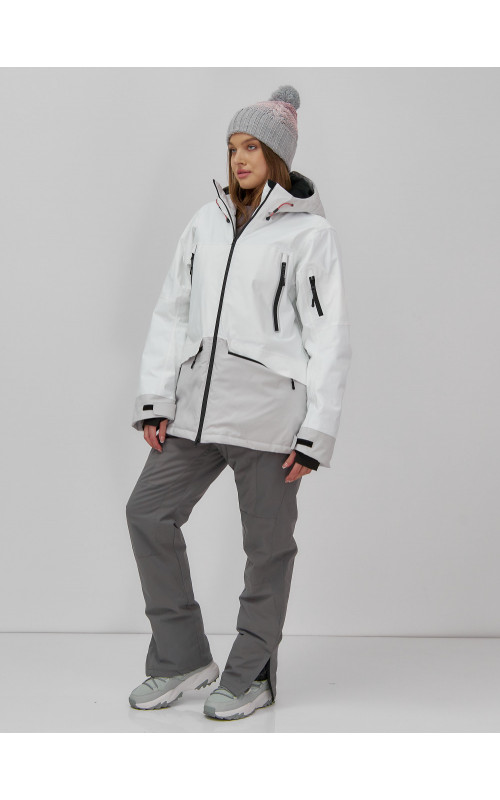 Женская горнолыжная куртка цвет белый