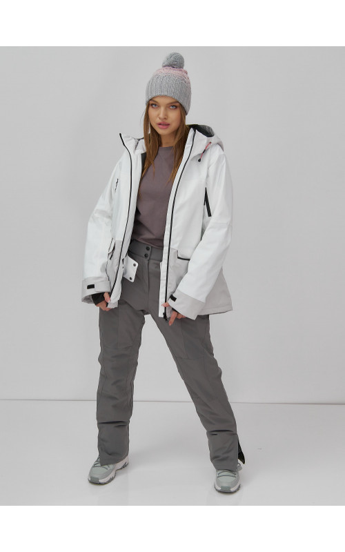 Женская горнолыжная куртка цвет белый