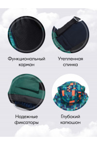 Горнолыжный зимний костюм для мальчика, зелёный.