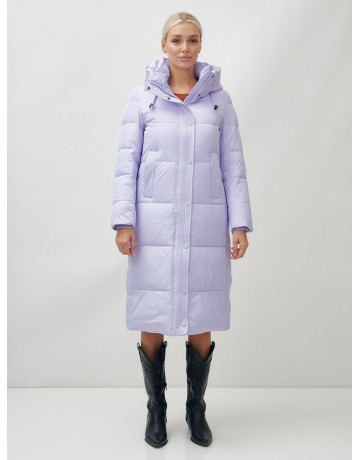 Женский длинный зимний пуховик с капюшоном