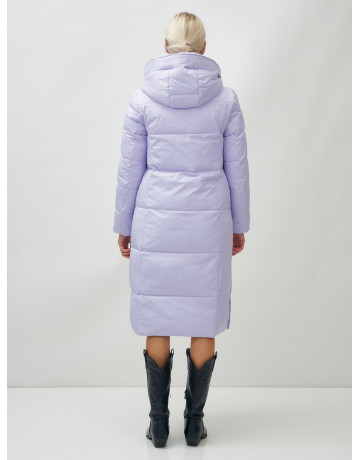Женский длинный зимний пуховик с капюшоном
