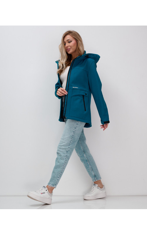 Женская ветровка с капюшоном для активного отдыха