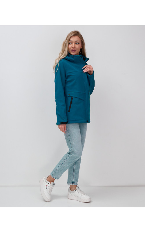 Женская ветровка с капюшоном для активного отдыха