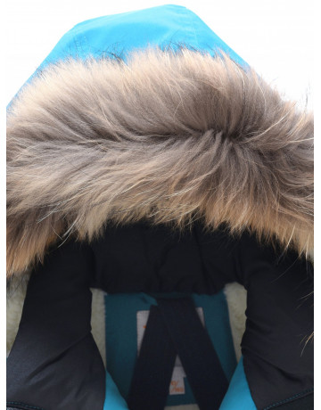 Зимняя парка с мехом енота для мальчика-подростка