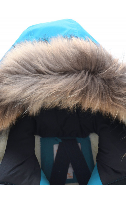 Зимняя парка с мехом енота для мальчика-подростка