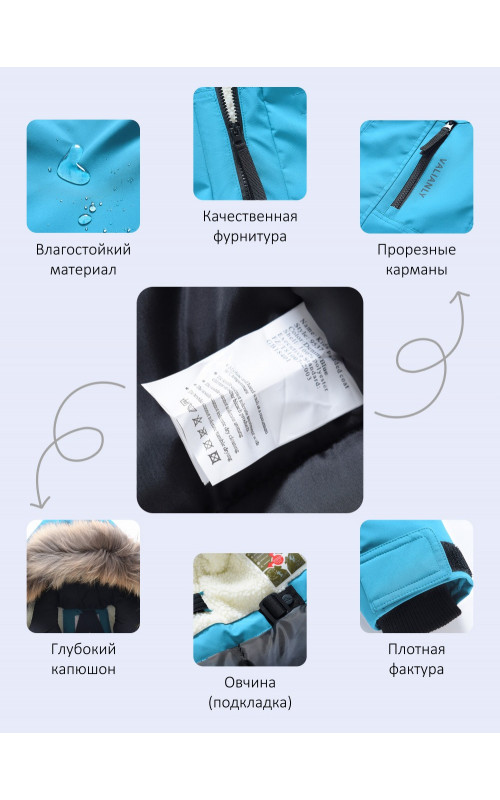 Зимняя парка с мехом енота для мальчика-подростка