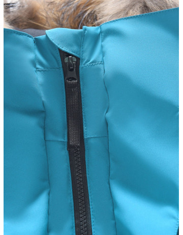 Зимняя парка с мехом енота для мальчика-подростка