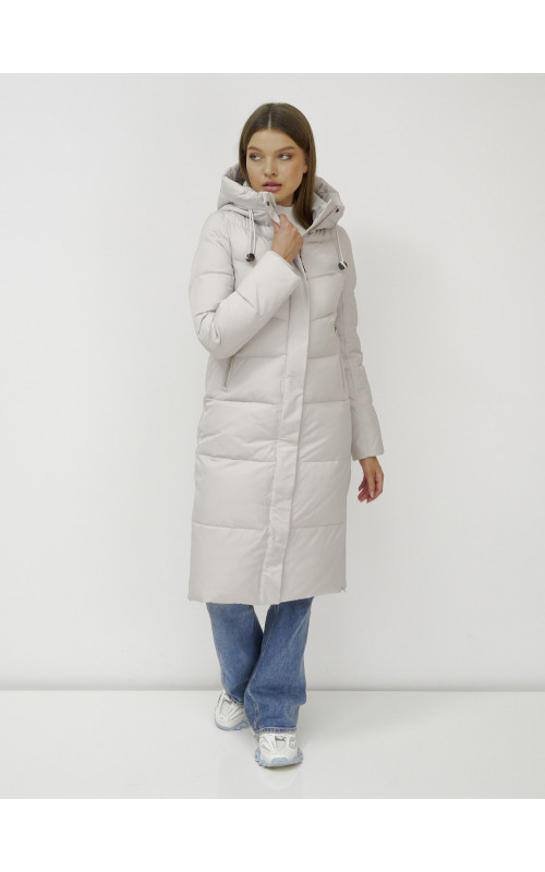 Длинный зимний пуховик для женщин