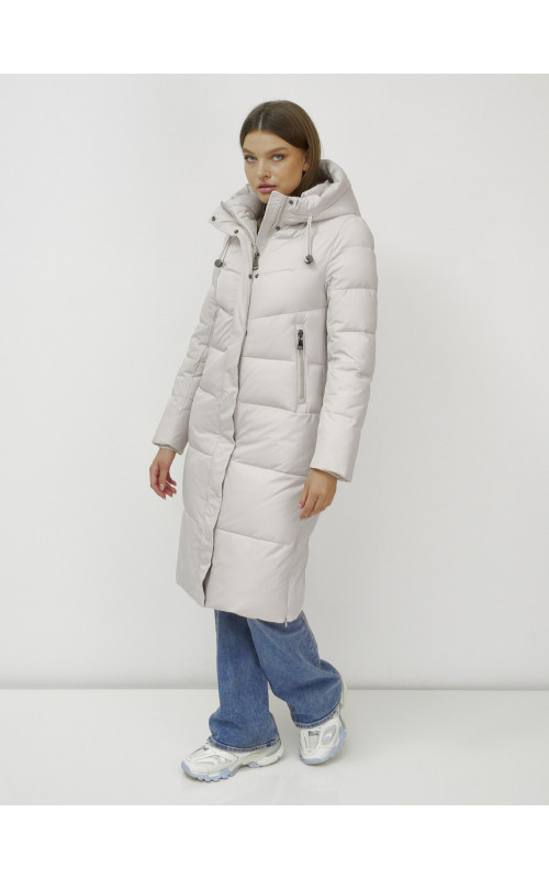 Длинный зимний пуховик для женщин
