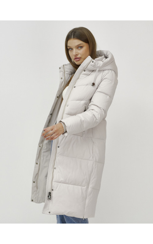 Длинный зимний пуховик для женщин