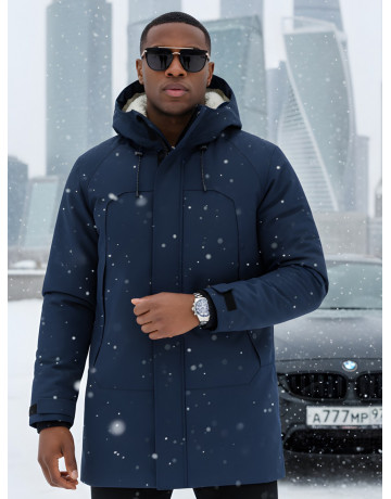 Мужская зимняя парка с капюшоном для активного отдыха