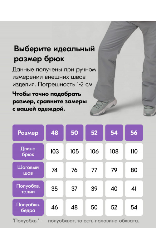 Женский горнолыжный костюм сиреневого цвета