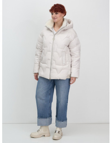 Зимний пуховик с искусственной овчиной для женщин: стиль и тепло